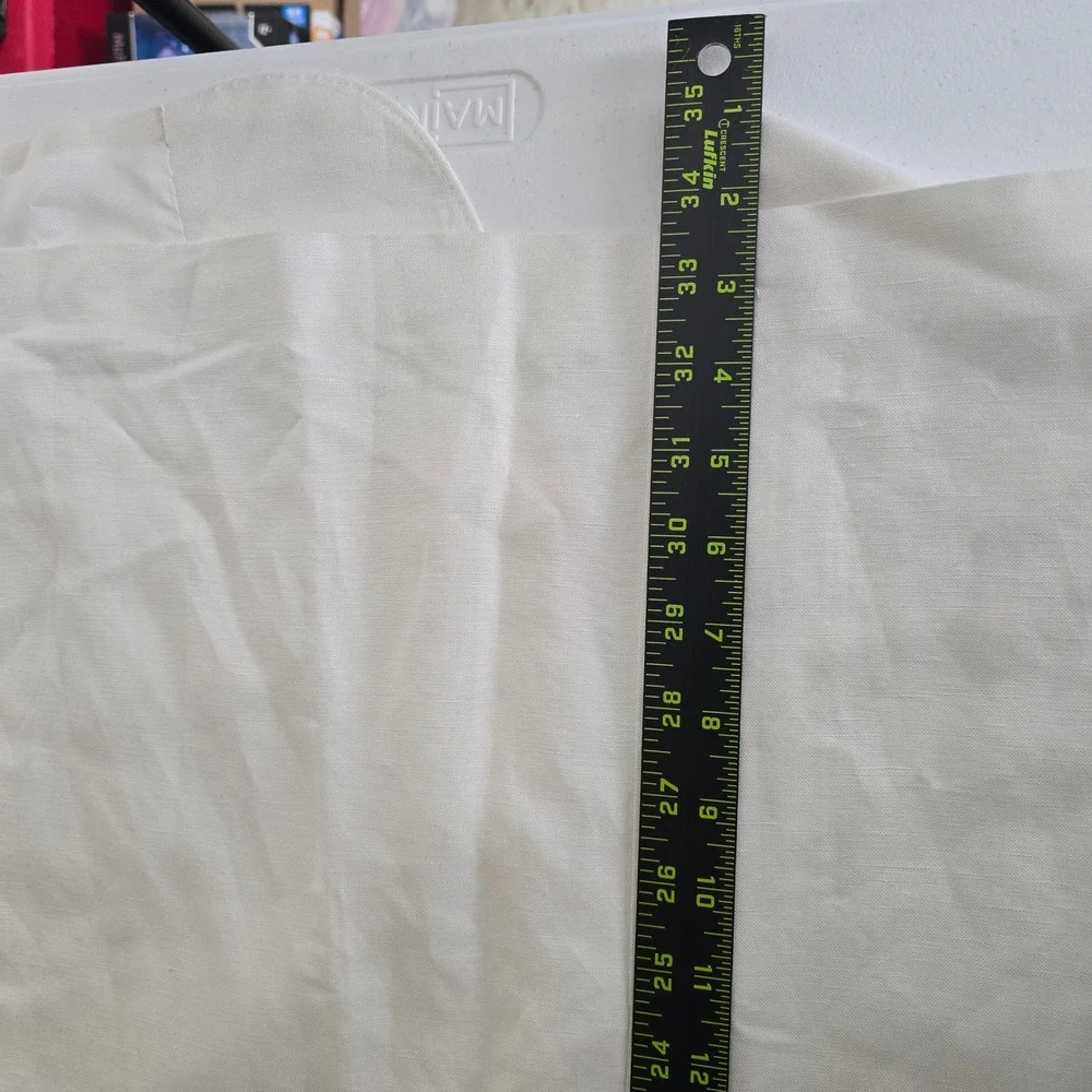Oak Hill Mens 2XLT 50/52L Linen Blend Blazer Off White Sport Coat Patch Pocket